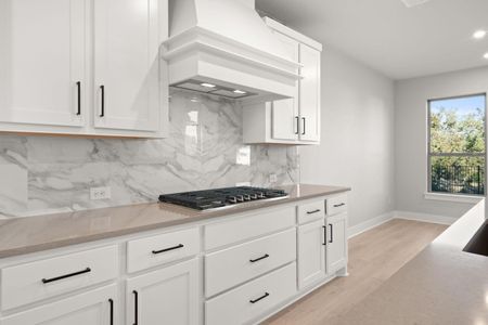 Gorgeous Range and Hood in Kitchen