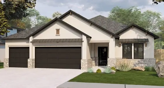New construction Single-Family house 405 Stellar Wind Dr, Georgetown, TX 78626 plan Palmer - image