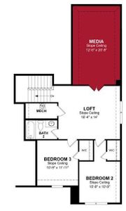 Beazer Homes Brookville Estates Avalon Floorplan.