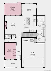 Structural options added include: Fireplace, study in place of flex, finished basement, bedroom and full bathroom at basement, covered patio, standalone tub and shower at primary bath.