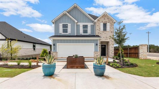 New construction Single-Family house 153 Grey Slate Ave, Marble Falls, TX 78654 The Caroline- photo 0