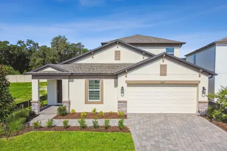New construction Single-Family house 12847 Castle Oaks Dr, Hudson, FL 34669 plan Elmhurst Bonus - image