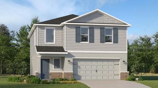 New construction Single-Family house 4119 Longleaf St, Haines City, FL 33844 plan Columbus - image