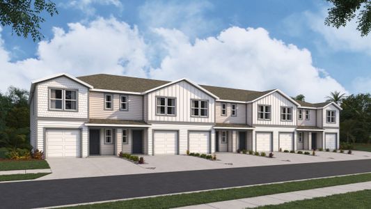 New construction Townhouse house 11163 Nw 167Th Ter, Alachua, FL 32615 plan Pearson - Exterior Unit - image