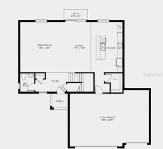 Structural options.  3 car garage and lanai.