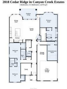 New construction Single-Family house 2818 Cedar Rdg, Sherman, TX 75092 plan Fleetwood G - image