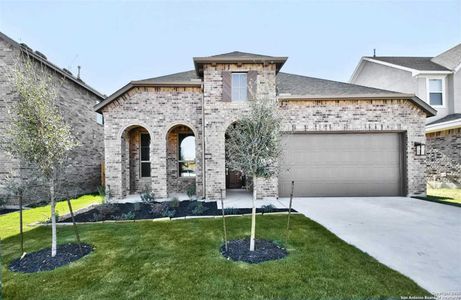 New construction Single-Family house 12426 Diagon Aly, San Antonio, TX 78254 Amberley Plan- photo 0 0