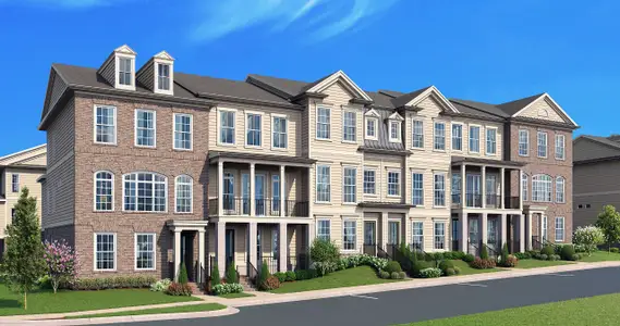 New construction Townhouse house 1239 Waterhaven Blvd, Cumming, GA 30041 plan The Taylor I - image