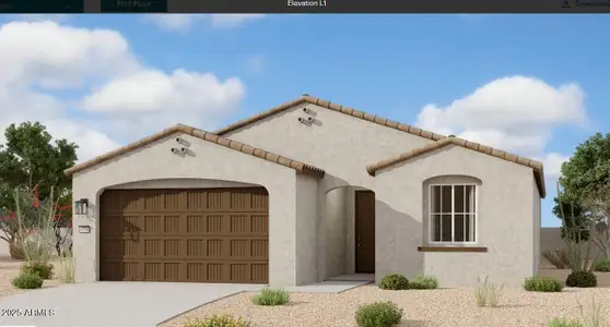 New construction Single-Family house 2488 E Rolling Prairie Ln, San Tan Valley, AZ 85140 plan Marigold - image