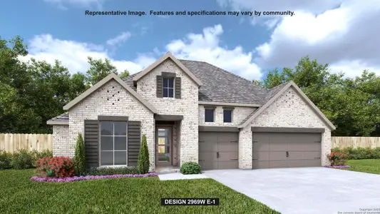 New construction Single-Family house 5731 Tug Pt, New Braunfels, TX 78130 plan 2969W - image