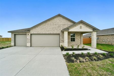 New construction Single-Family house 10523 Plumas Run Drive, Rosharon, TX 77583 The Riviera C with 3-Car Garage- photo 0