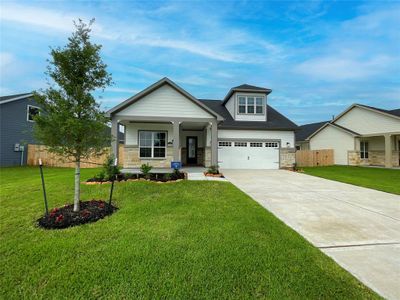 New construction Single-Family house 1306 Hidden Oaks Dr, Tomball, TX 77375 Portico - photo 0