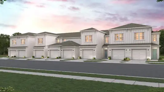 New construction Townhouse house 178 Brazil Nut Cir, Jacksonville, FL 32218 plan Crescent - image