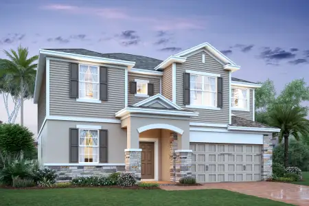 New construction Single-Family house 5266 High Line Dr, St. Cloud, FL 34771 plan Santa Barbara II - Eco Series - image