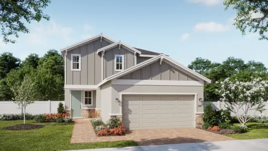 New construction Single-Family house 1129 Majesty Palm Cir, Deland, FL 32720 plan Destin - image