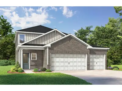 New construction Single-Family house 7430 Koa Crst, San Antonio, TX 78227 plan The Pinecrest F w/ 3rd Car - image