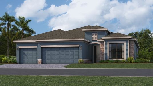 New construction Single-Family house 3023 Pineberry Xing, Parrish, FL 34219 plan Princeton ii - image