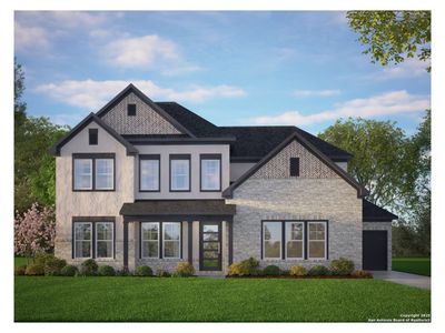 New construction Single-Family house 124 Poe Pkwy, Castroville, TX 78009 plan The Belmont H - image