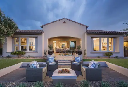 New construction Single-Family house 573 E Peach Tree St, Queen Creek, AZ 85140 plan Alora Elevation C - image