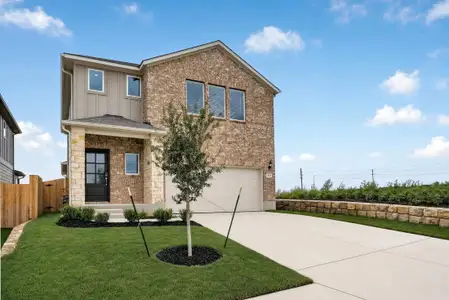New construction Single-Family house 150 Bayou Mint Blvd, Buda, TX 78610 plan Merlin - image