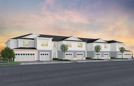 New construction Townhouse house 405 Meadowland Pt, Oviedo, FL 32765 Marigold- photo 0