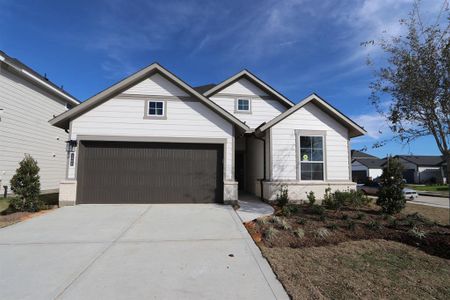 New construction Single-Family house 7527 Rainflower Field Drive, Cypress, TX 77433 Yellowstar- photo 0