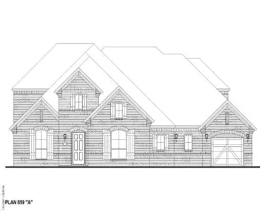 New construction Single-Family house 1422 Fieldstone Dr, Midlothian, TX 76065 plan 859 - image