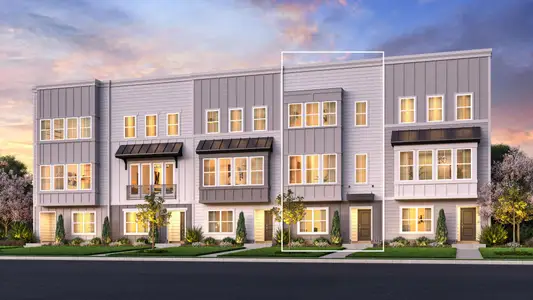 New construction Townhouse house 716 41 Ave, Nashville, TN 37209 plan Milligan Brandywine - image