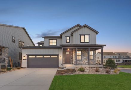 New construction Single-Family house 8784 Summerwalk Trl, Littleton, CO 80125 plan 4052 Twilight Elevation C - Highline Ranch - image