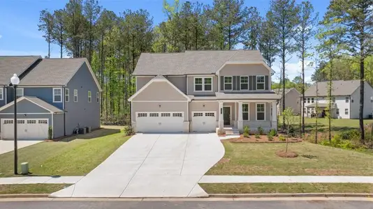 New construction Single-Family house 59 Tallulah Trl, Sharpsburg, GA 30277 plan Everett with Basement - image
