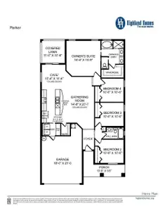 New construction Single-Family house 7040 162Nd Pl E, Parrish, FL 34219 plan Parker - image