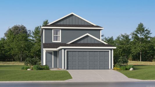 New construction Single-Family house 15019 Azzurro Stone, Elmendorf, TX 78112 plan Mayer - image