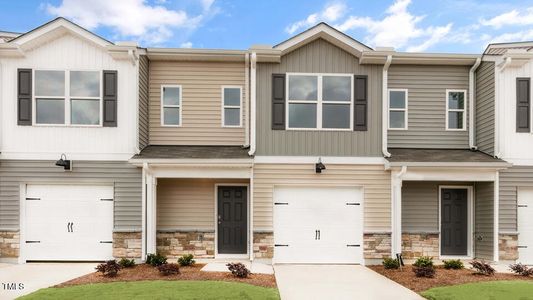 New construction Townhouse house 422 Honeycutt Oaks Dr, Angier, NC 27501 Altamont- photo 0