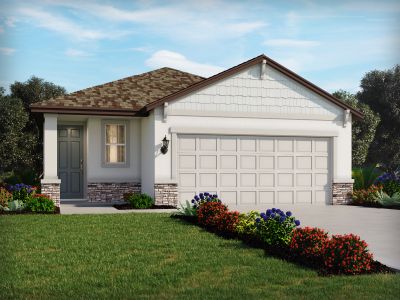 New construction Single-Family house 1757 Brekey Wy, Zephyrhills, FL 33541 plan Canyon - image