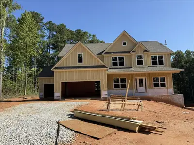 New construction Single-Family house 1371 Birch Wy, Loganville, GA 30052 plan (GA)Wilmington A.1 3 Front Entry - image