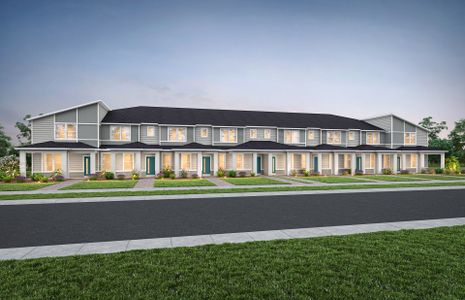 New construction Townhouse house 11242 Channelside Ln, Orlando, FL 32832 plan Julep - image