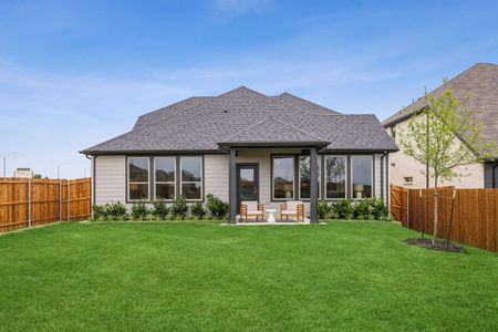 Covered Patio in the Stanley II home plan by Trophy Signature Homes – REPRESENTATIVE PHOTO