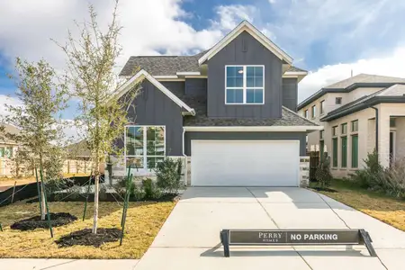 New construction Single-Family house 248 Menlo Bnd, Santa Rita Ranch, TX 78628 plan 2407E - image