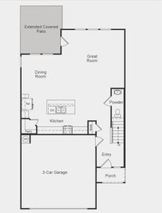 Structural options added include: Extended covered patio, upper laundry room cabinets, and pre-plumb for future water softener.