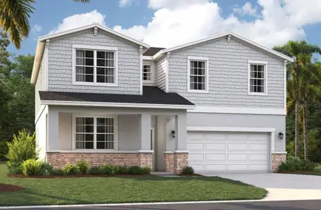 New construction Single-Family house 1758 Flag St, Haines City, FL 33844 plan The Linden - image