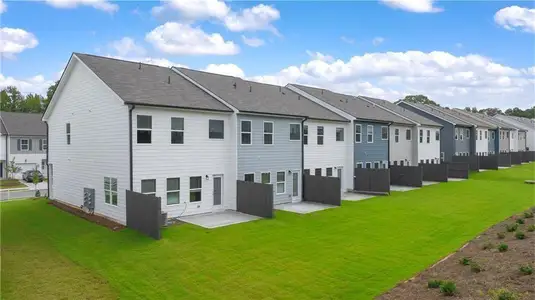 New construction Townhouse house 183 Jaxton St, Unit 70, Hoschton, GA 30548 Astin- photo 0