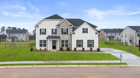 New construction Single-Family house 1818 Lacebark Elm Wy, Lawrenceville, GA 30045 Savannah- photo 0 0