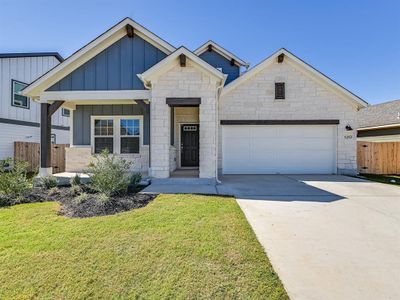 New construction Single-Family house 120 Stellers Swoop, Cedar Creek, TX 78612 The Pearl (452)- photo 0