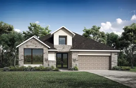 New construction Single-Family house 1501 Spring Gulch Lane, Georgetown, TX 78628 Thomas- photo 0