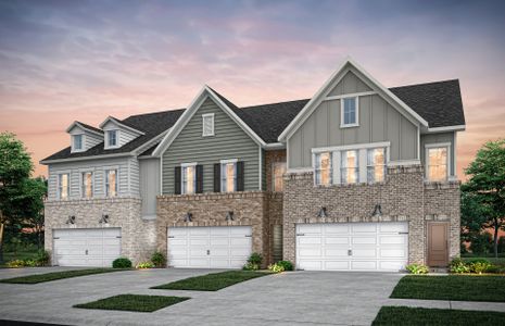 New construction Triplex house 5660 Powder Springs Dallas Rd, Powder Springs, GA 30127 plan Cooper - image