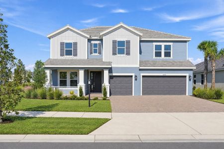 New construction Single-Family house 16212 Alpha Grove Pl, Odessa, FL 33556 plan Palm - image