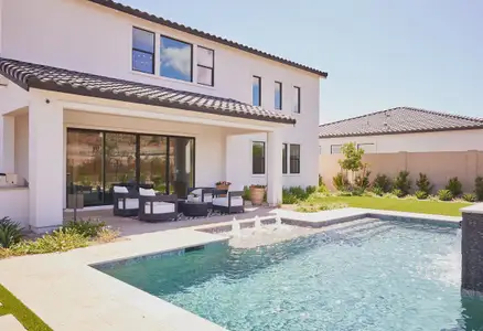 New construction Single-Family house 33772 N Malpais Hills Trl, Queen Creek, AZ 85144 plan Plan 5016 Elevation B - image