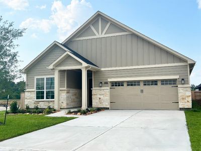 New construction Single-Family house 23638 Golden Birch Bend, Tomball, TX 77375 The Portico- photo 0