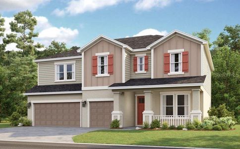 New construction Single-Family house 3409 Lumber Falls Dr, Plant City, FL 33565 plan Palm - image