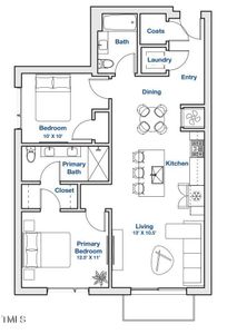 Unit 205 - 2D Floor Plan